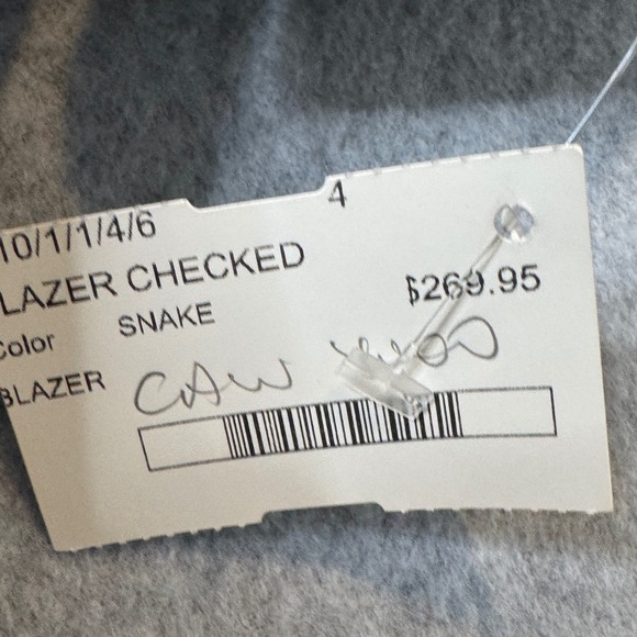 HIPCHIK COUTURE Rhinestone Snake Blazer Statement Jacket Indie Sleeze Made USA - Picture 10 of 12